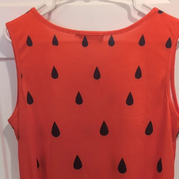 Pink and Black Sleeveless Scoop Neck Midi Sundress - Picture 8 of 8